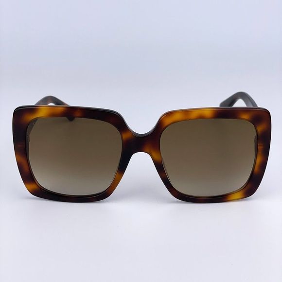 NEW Gucci Logo GG0418S 003 Havana Women Sunglasses - Picture 2 of 9